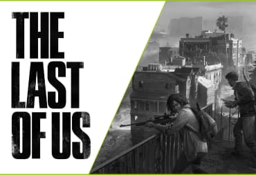 The Last of Us Multiplayer Game Art in Blck and White and Logoa
