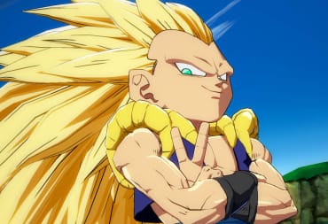 Gotenks looking smug in Dragon Ball FighterZ