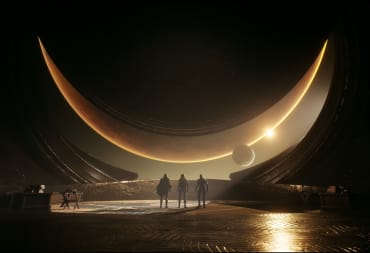 Looking down at Arrakis from a spaceship in Dune: Awakening