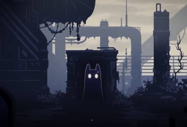 A creature looking at the camera in Rain World: The Watcher, the game's latest DLC expansion