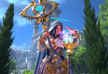 A close-up of Hecate, the new god in Smite 2