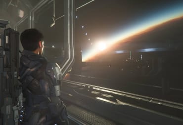 Looking out of the Window at Seraphim Station in Star Citizen