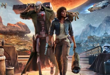 The two main characters of Star Wars Outlaws in key art for the game