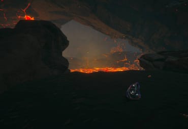 The Planet Crafter Obsidian Guide - Cover Image a Piece of Obsidian on the Ground Next to Lava