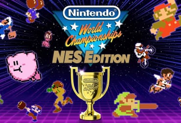 Artwork for Nintendo World Championships: NES Edition, depicting many NES characters