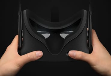 Oculus Rift Held Black Background