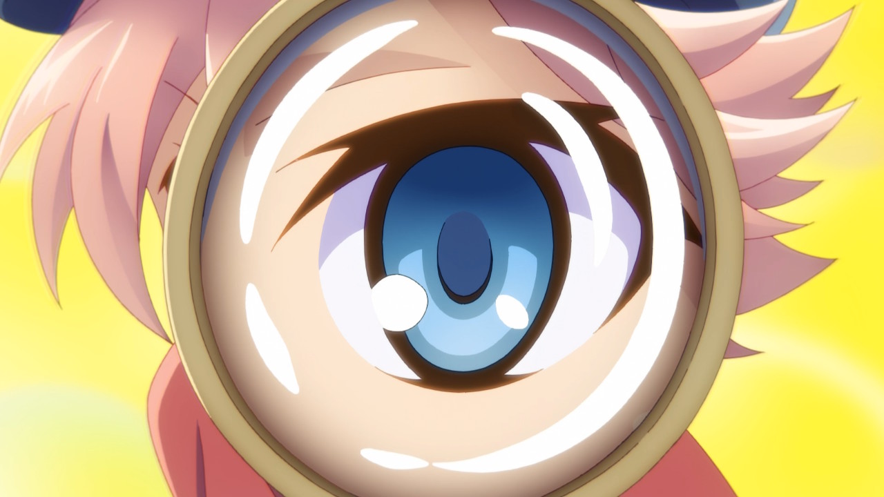 Cecil from Rune Factory 5 looking through a magnifying glass