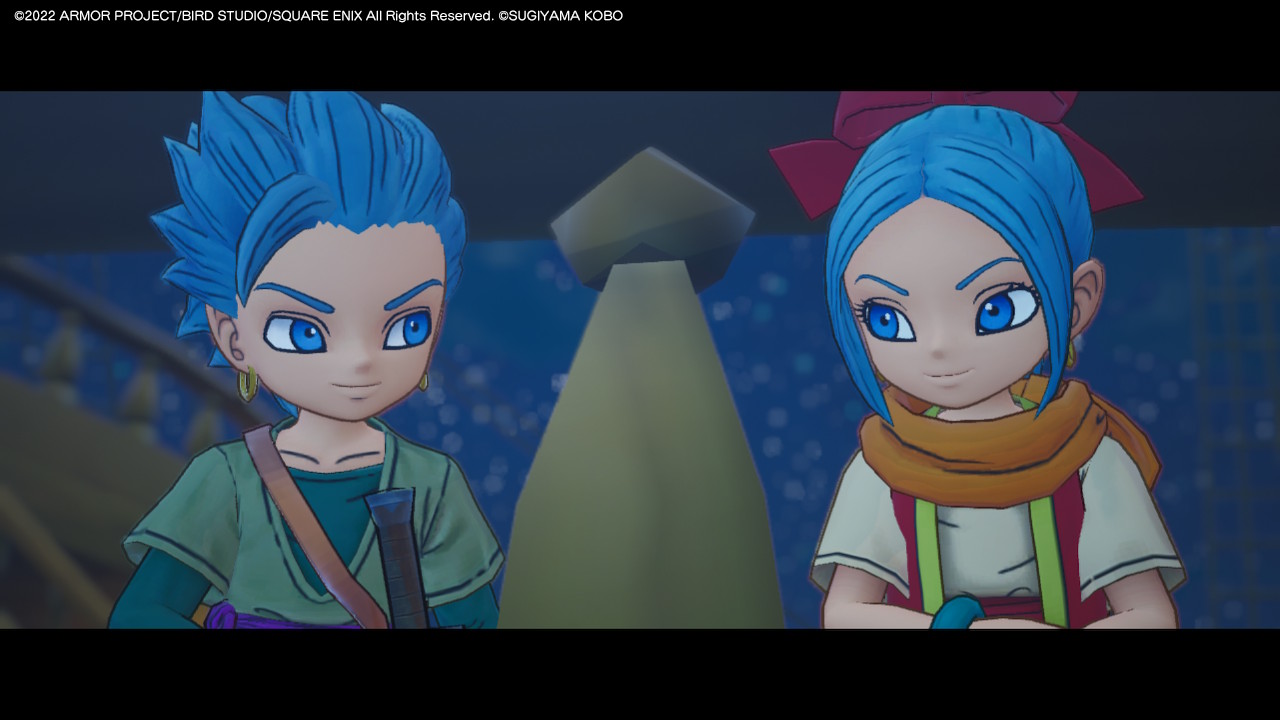 Erik and Mia in Dragon Quest Treasures