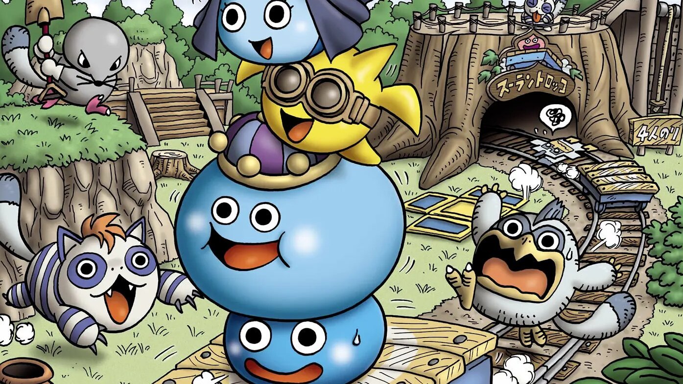 Some of the many monsters that roam the world of Dragon Quest, including the beloved Slime