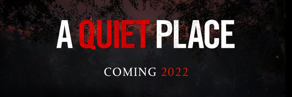A banner for the upcoming A Quiet Place game