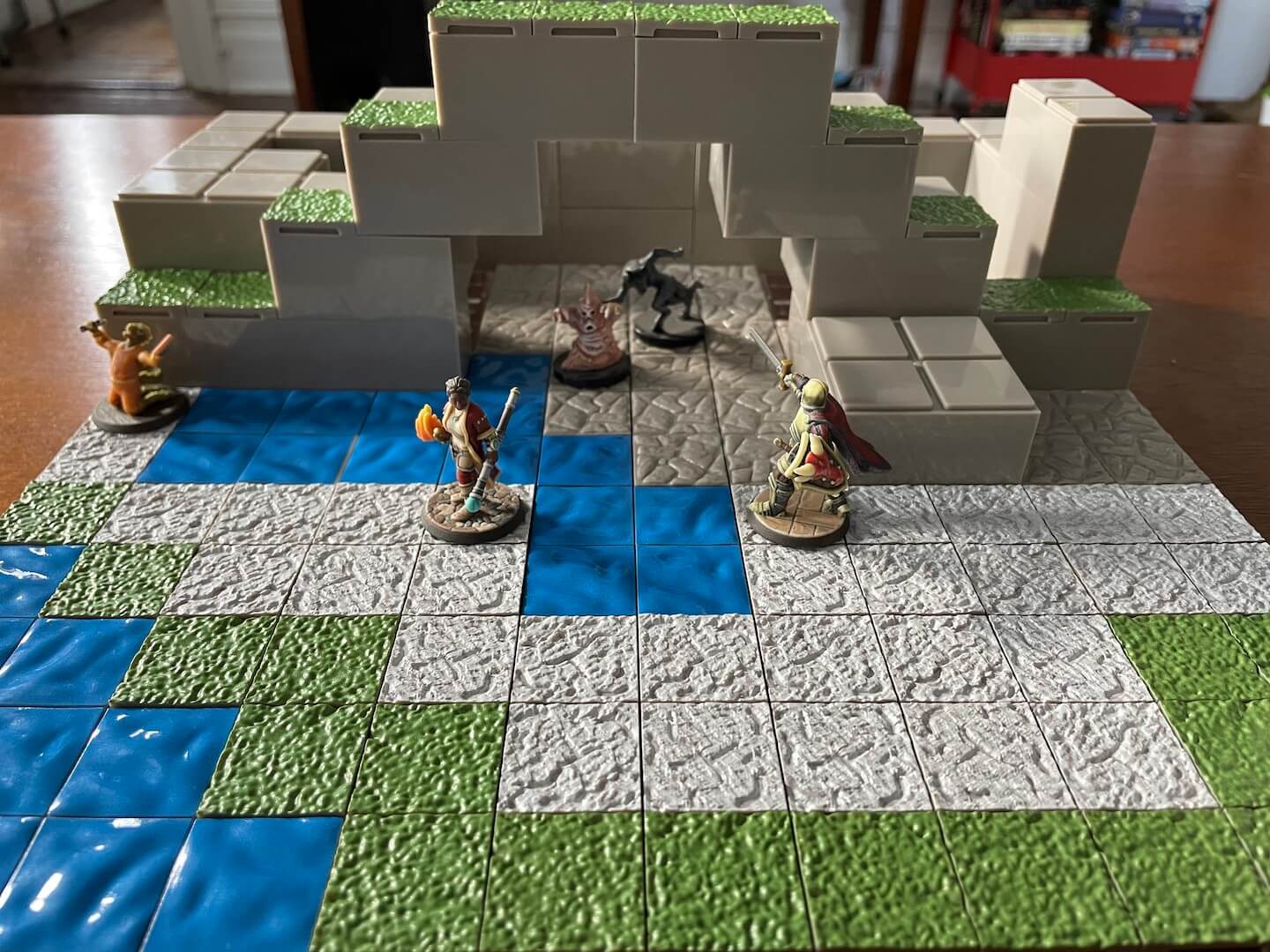 A fully built custom scene using Monster Adventure Terrain (miniatures not included)