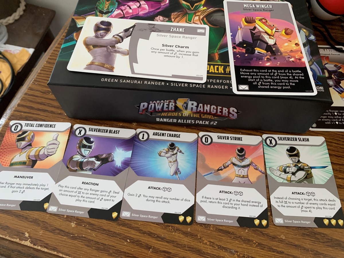 Zhane's Combat Cards from Power Rangers Heroes of the Grid Ally Pack 2