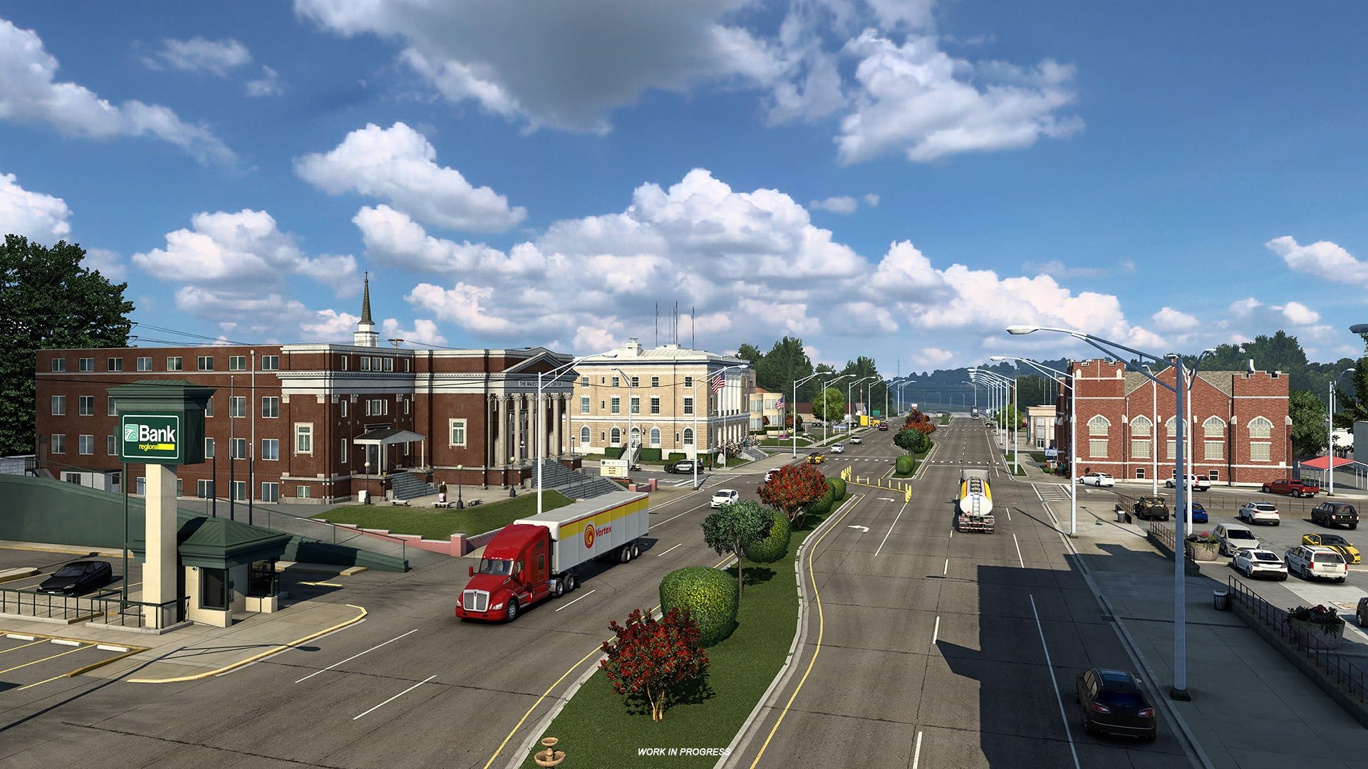 The city of McAlester in the new American Truck Simulator Oklahoma DLC
