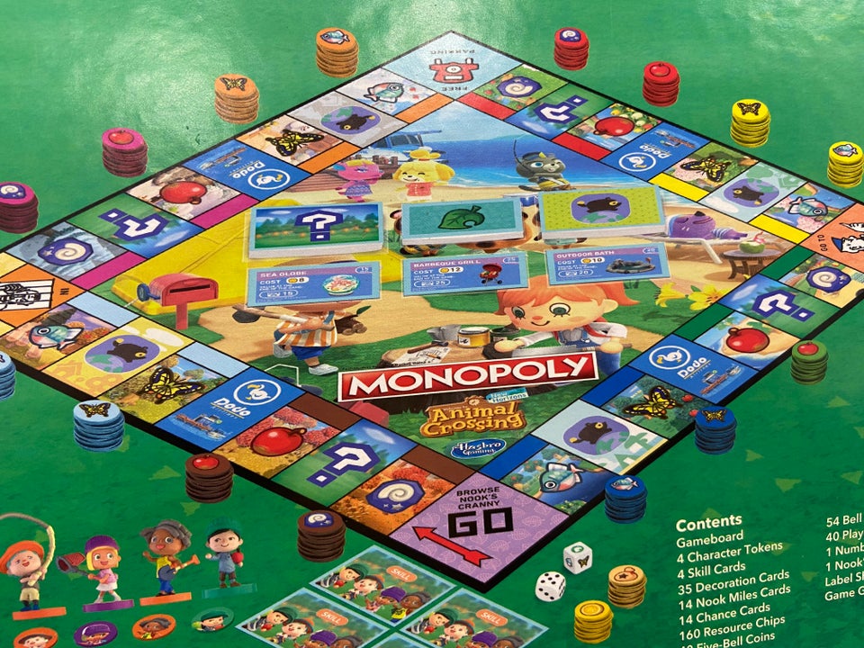 Animal Crossing Monopoly Screen