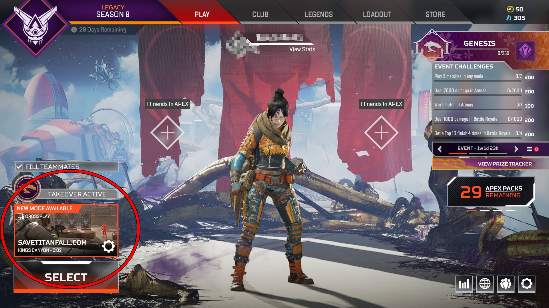 Apex Legends Hacked Saved Titanfall Message in-game
