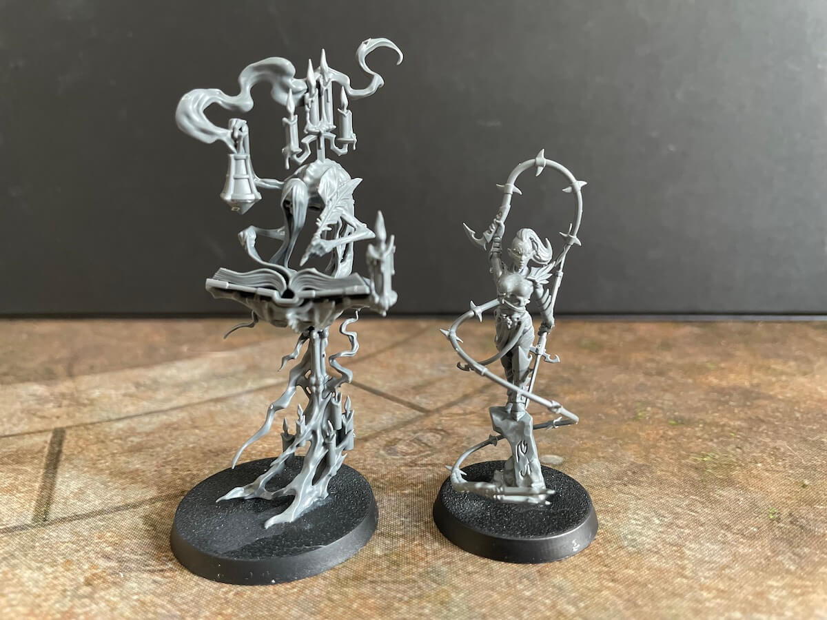 The Scriptor Mortis and High Gladiatrix, two new models in Warhammer Arena of Shades