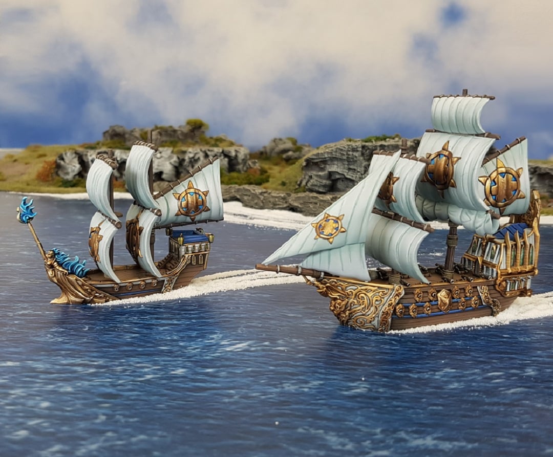 Kings of  War Armada Basilean.