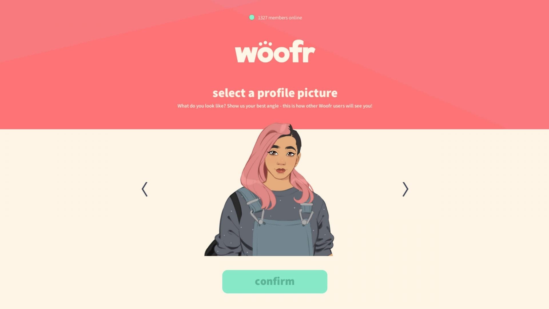BFF screenshot - Woofr character select