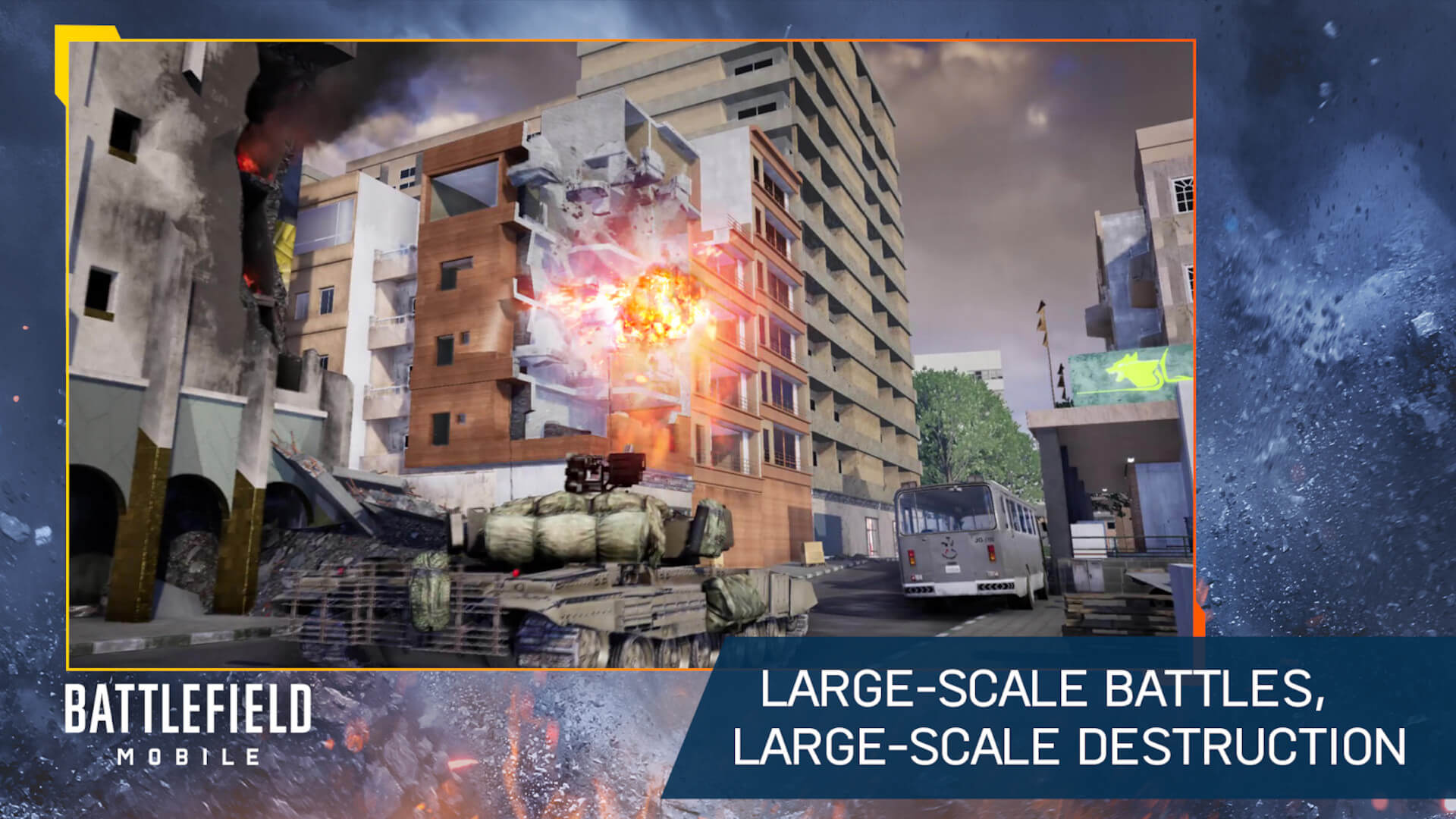 A teaser promising large-scale battles in Battlefield Mobile