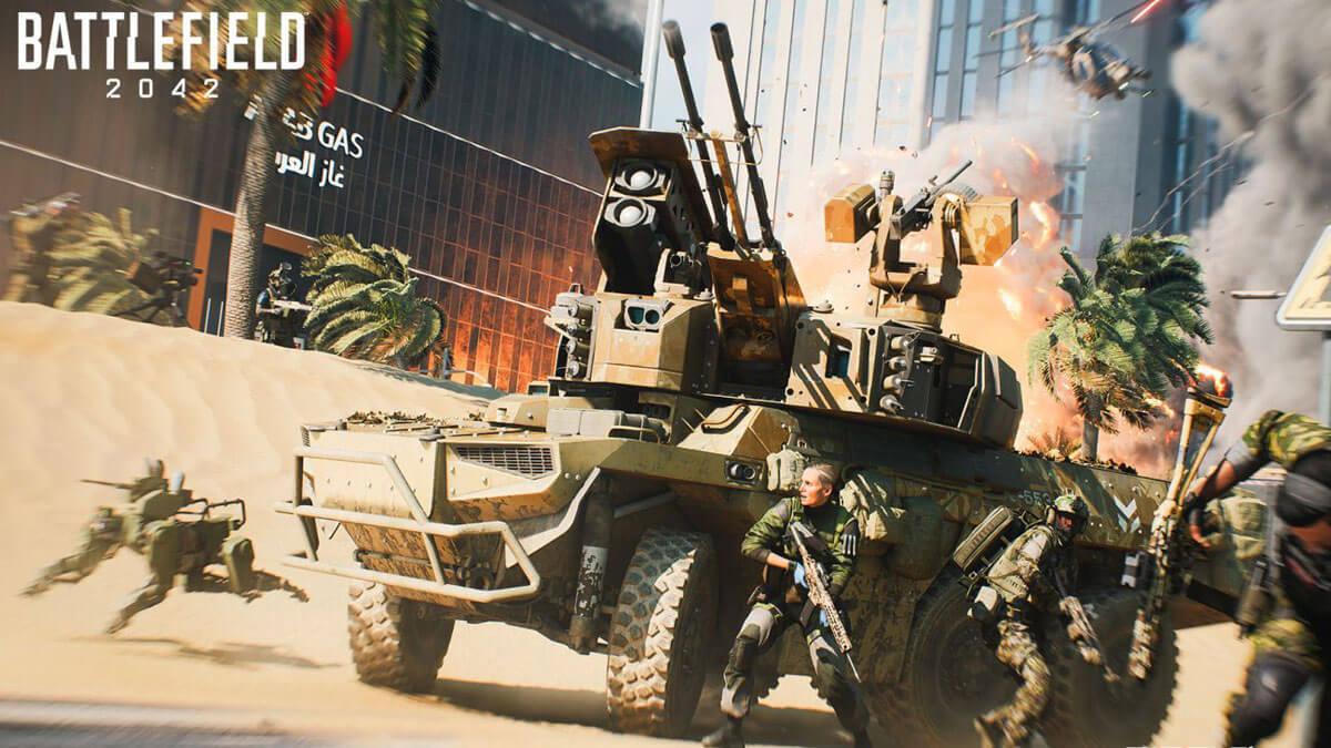 Another piece of promotional art for Battlefield 2042
