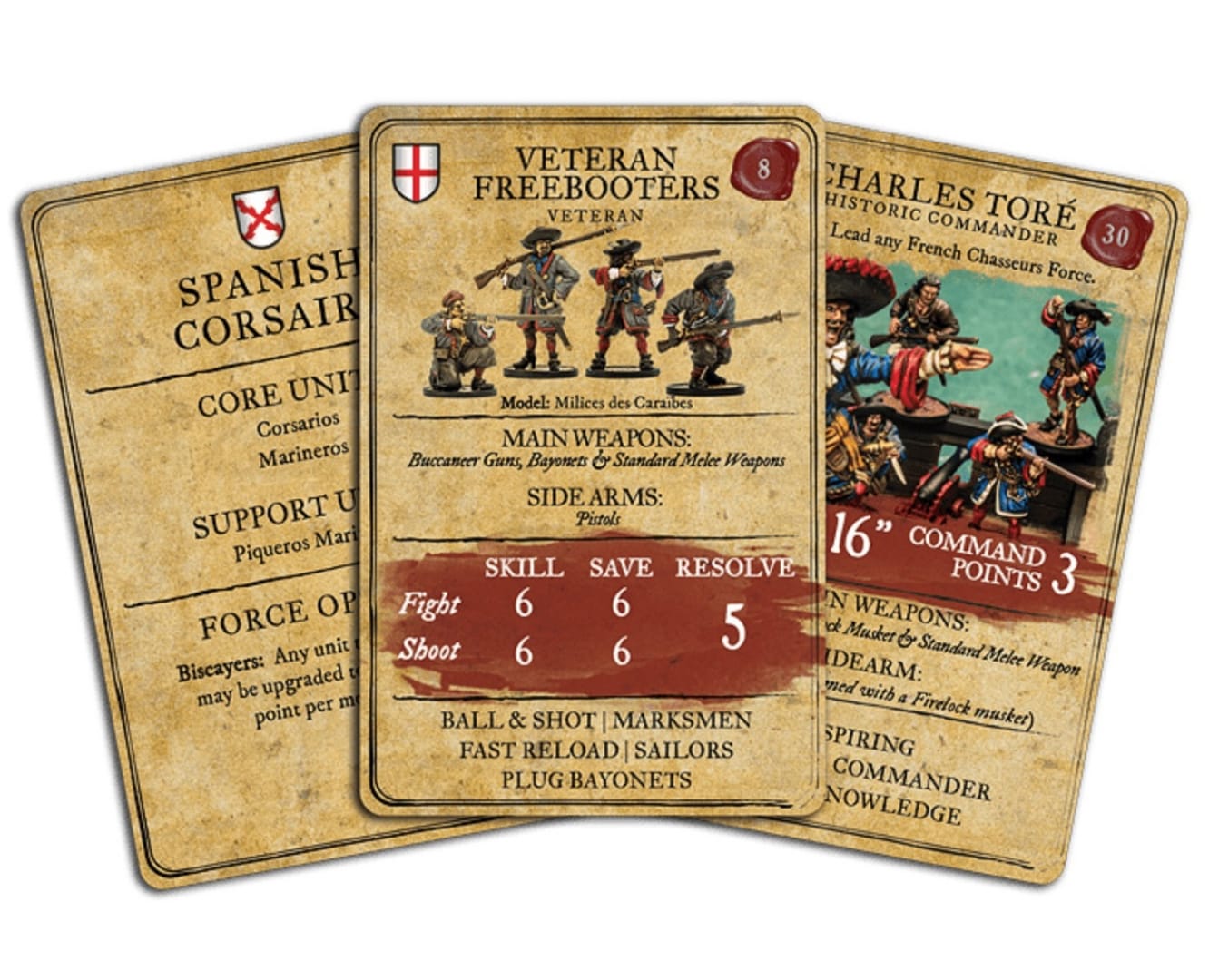 Blood and Plunder Unit Cards.