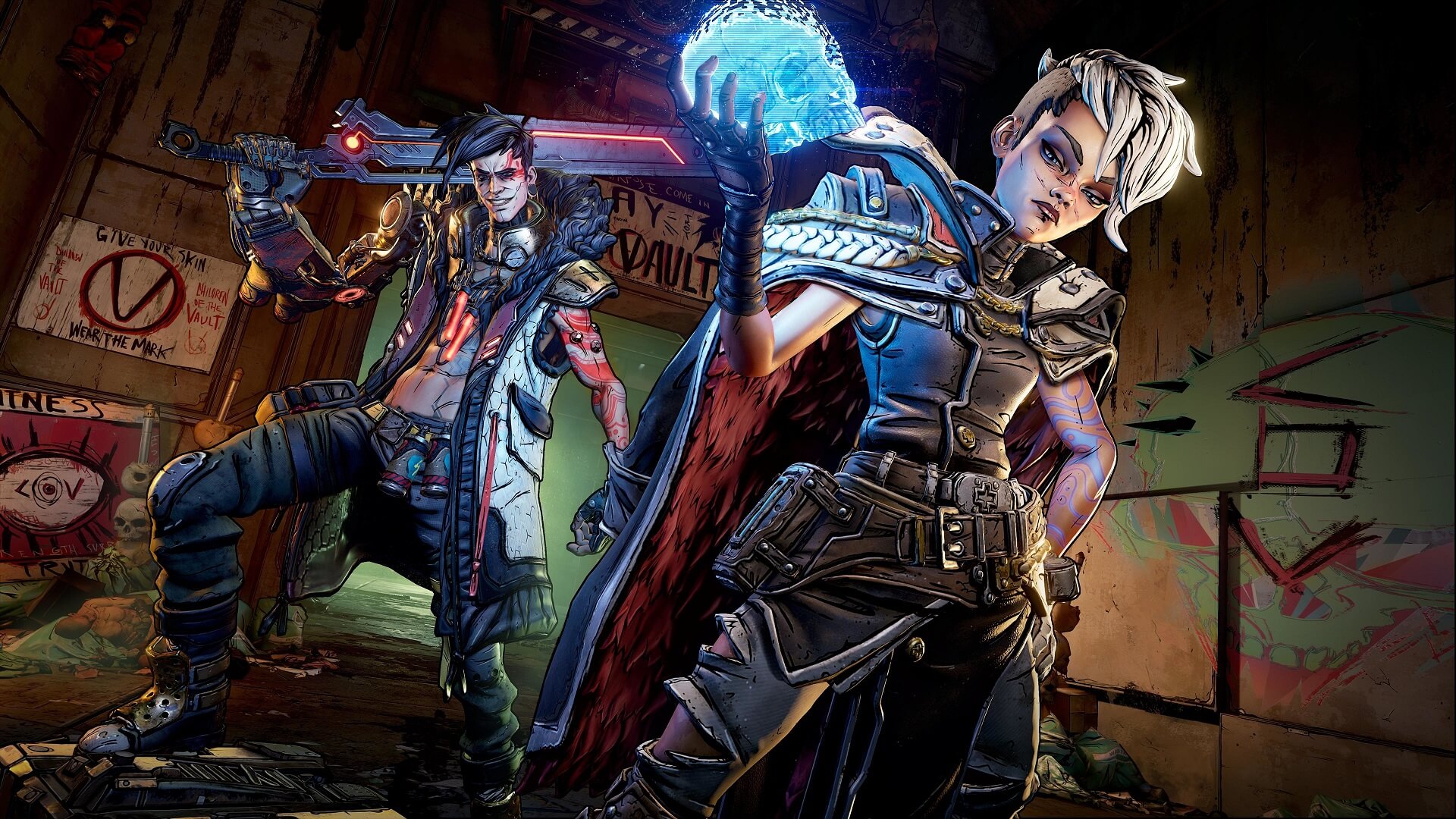 Two Borderlands 3 characters