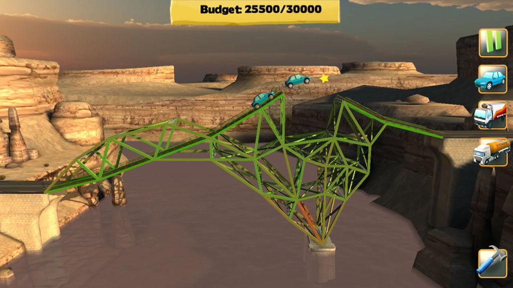 Bridge Constructor, a game published by Headup (now owned by Thunderful)