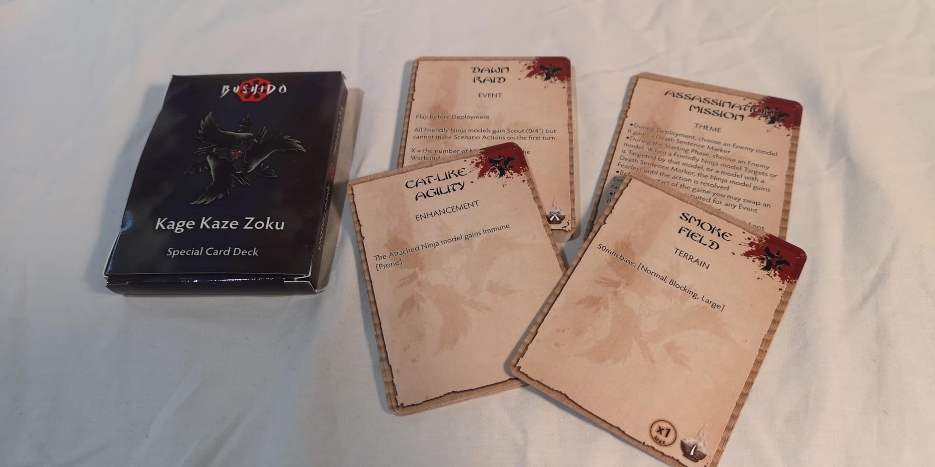 Bushido Shadow Wind Clan Special Card Deck