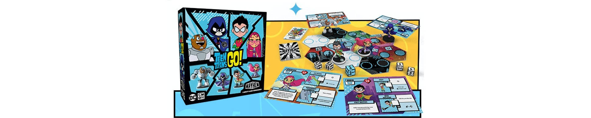 CMON Teen Titans Go! board game slice