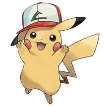 Pikachu wearing Ash's cap