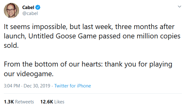 Goose Game Twitter 