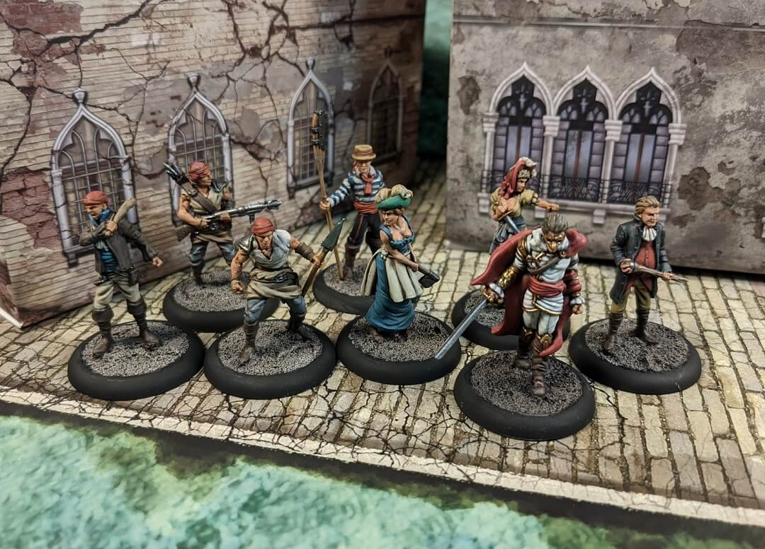 Painted The Guild miniatures for Carnevale.