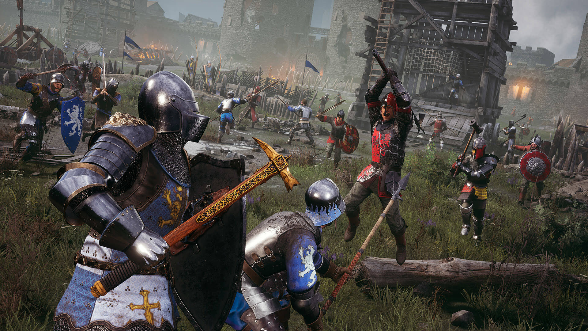 Medieval warriors doing battle in Chivalry 2