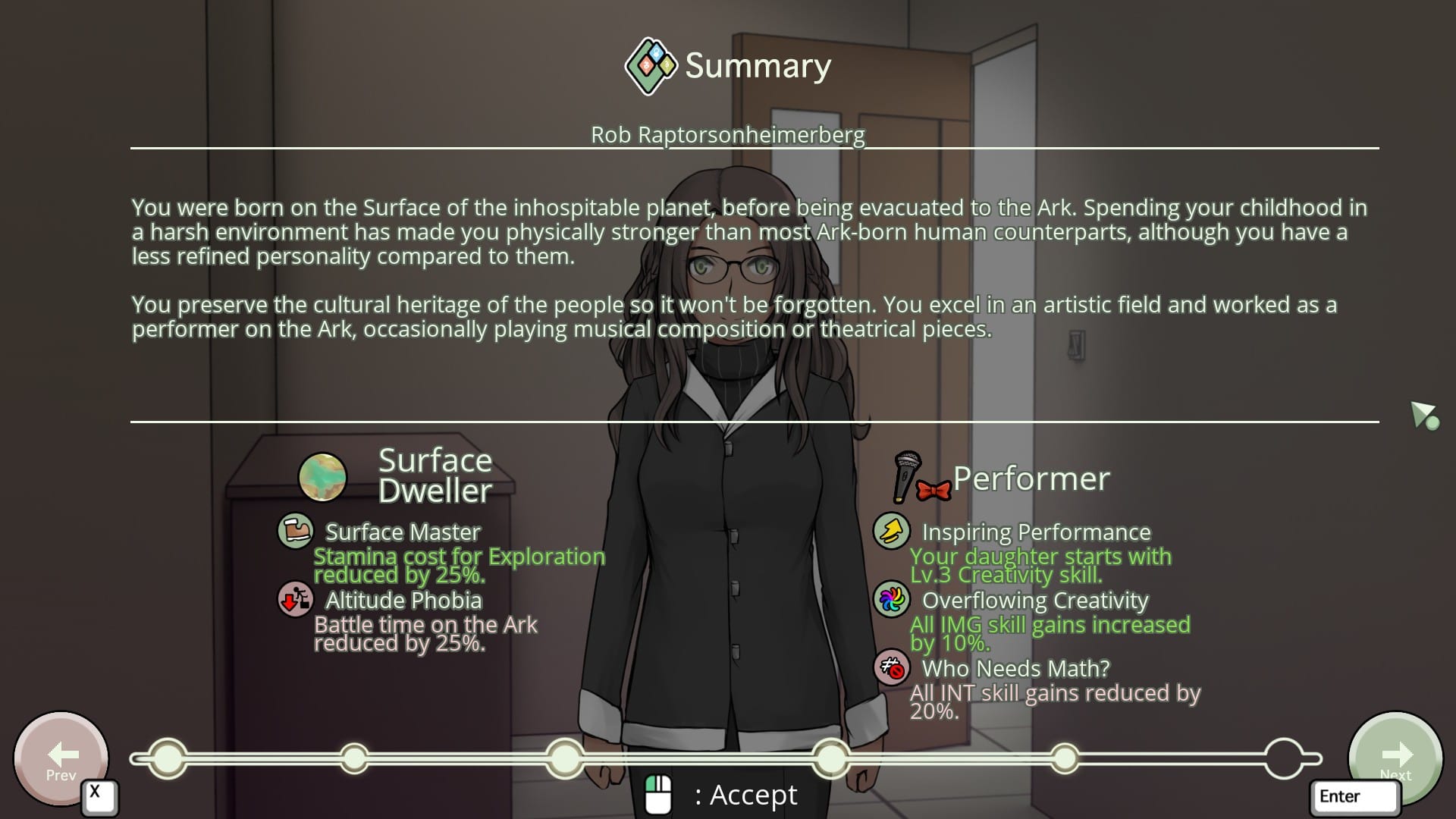 Ciel Fledge Preview Character Stats