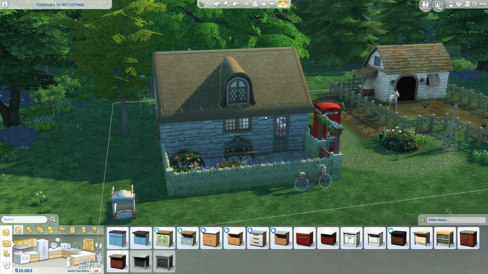 A screenshot showing a cottage