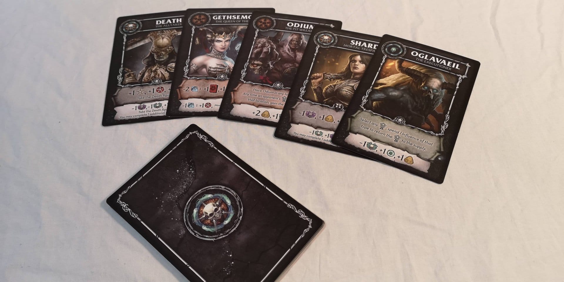 Court of the Dead Court cards.