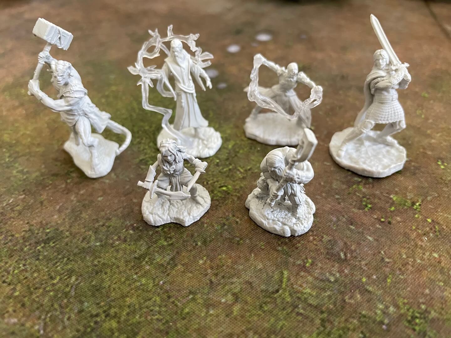 Heroes and characters from Wave 2 of WizKids Critical Role Unpainted Miniatures
