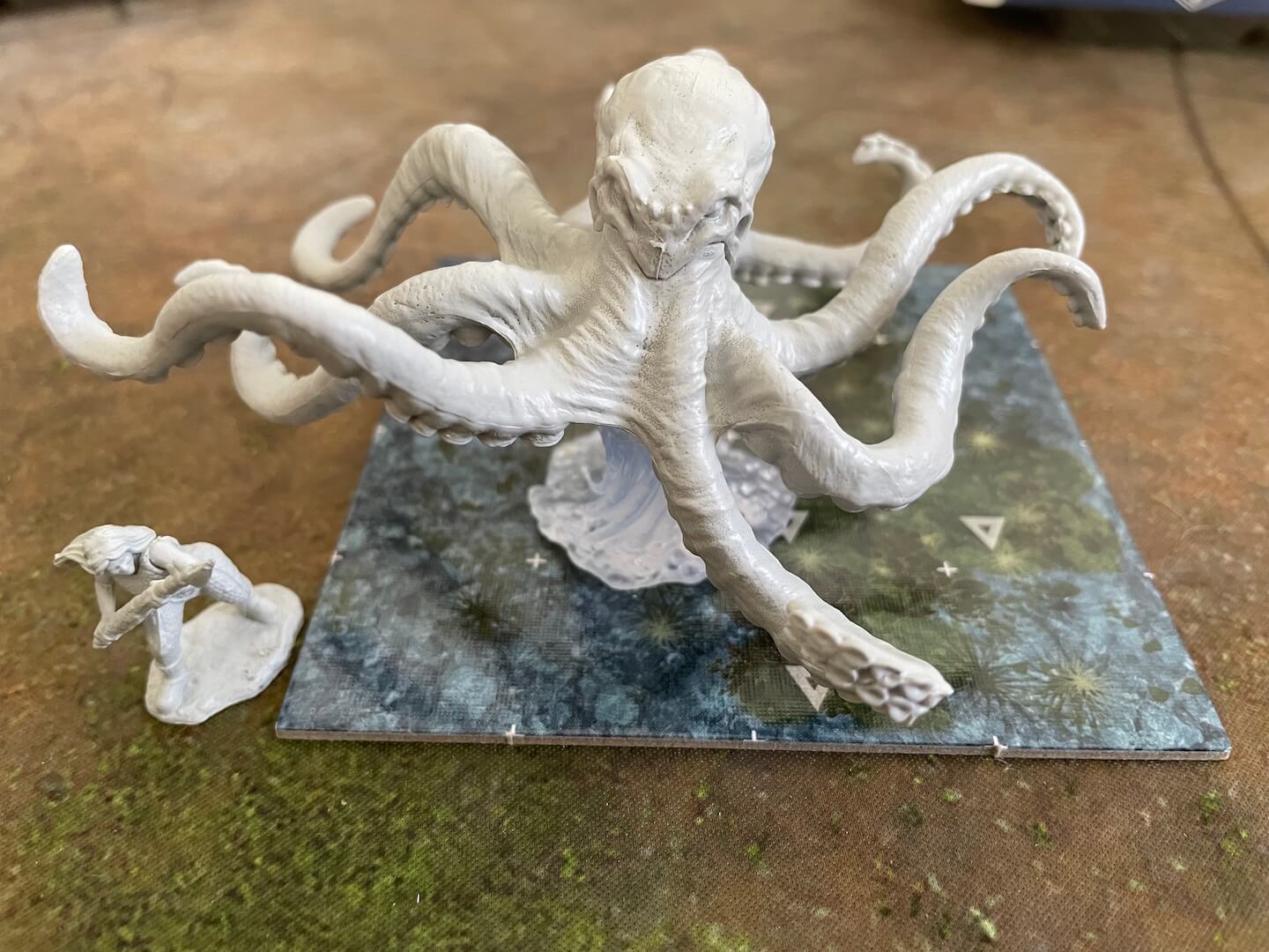 An octopus lurks in the depths in Wave 2 of WizKids' Critical Role unpainted miniatures.