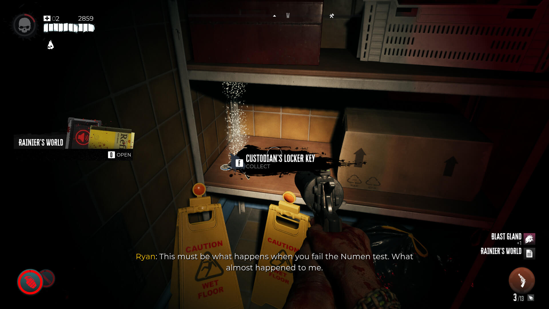 Looking at the custodian locker key item in Dead Island 2.