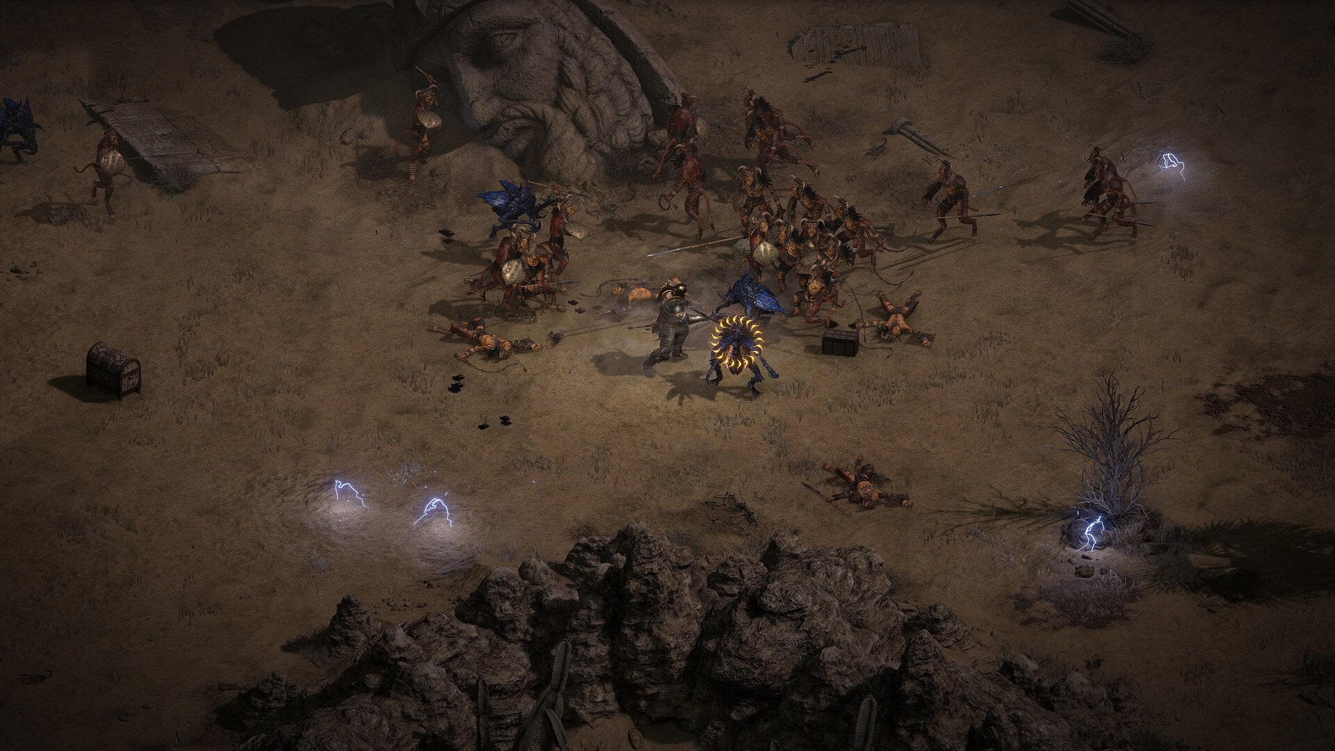 A gameplay screenshot of the Activision Blizzard game Diablo 2: Resurrected, on which Blizzard Albany worked