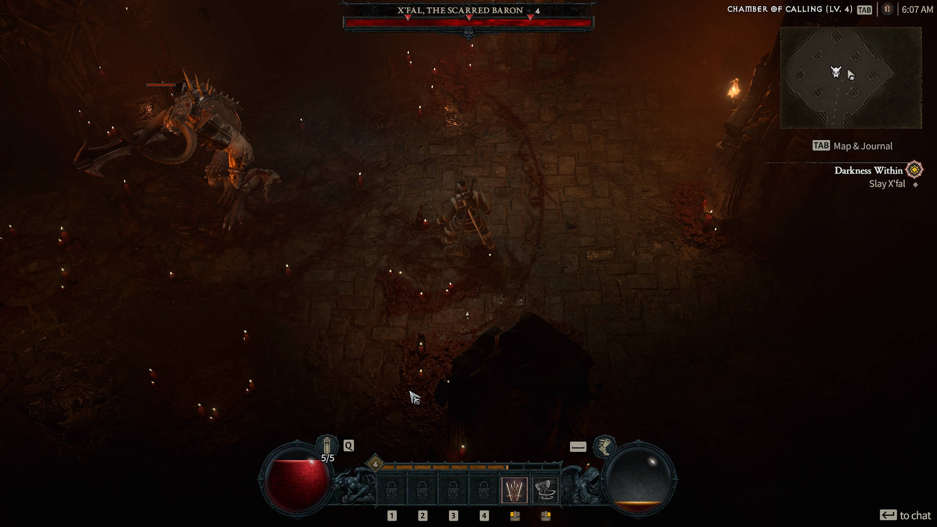 Diablo IV Starter Guide - Summoning X'Fal the Scarred Baron in the Chamber of Calling