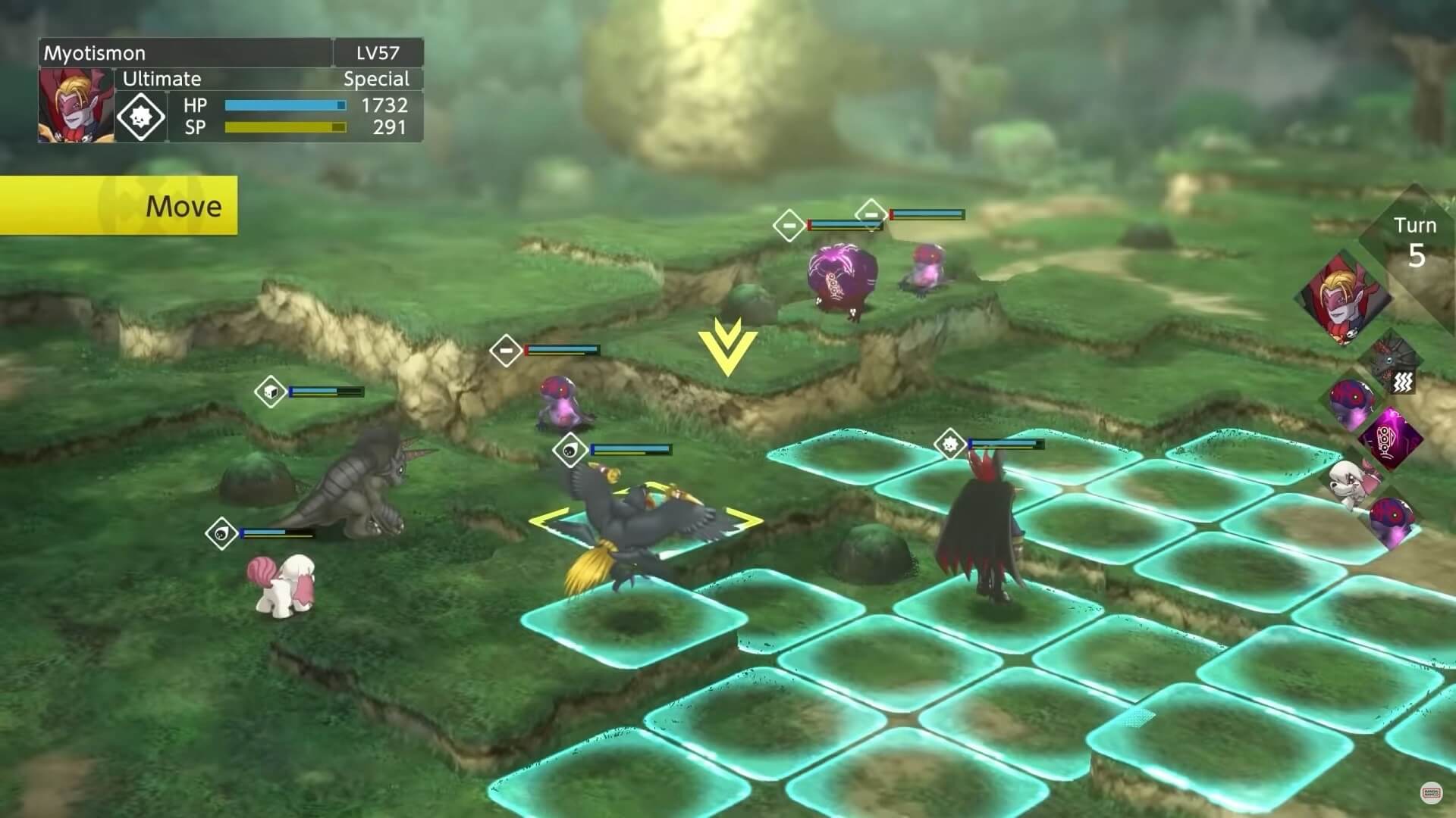 Digimon Survive'da stratejik RPG oyunu