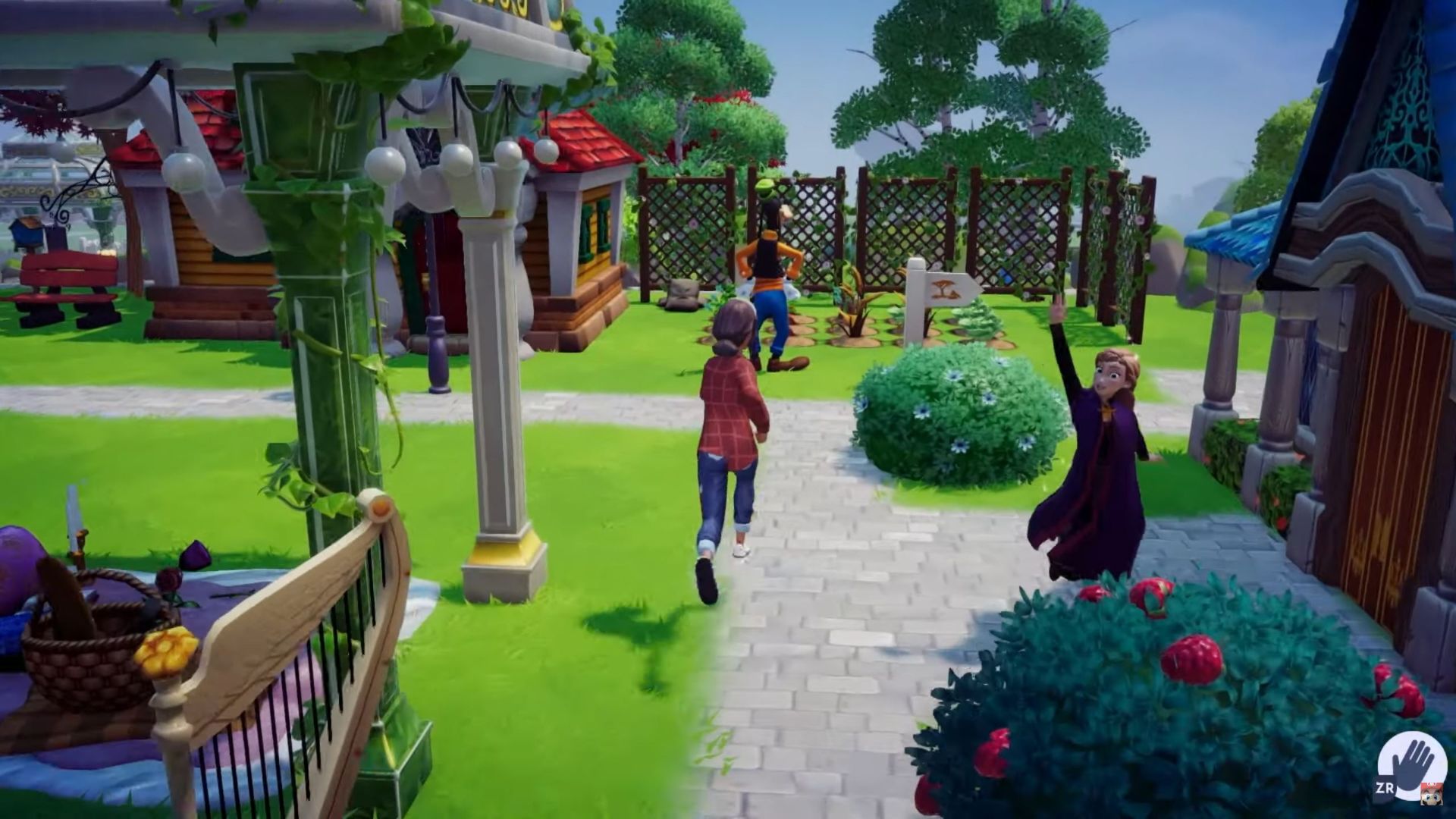 The player character exploring in Disney Dreamlight Valley in today's Nintendo Direct Mini
