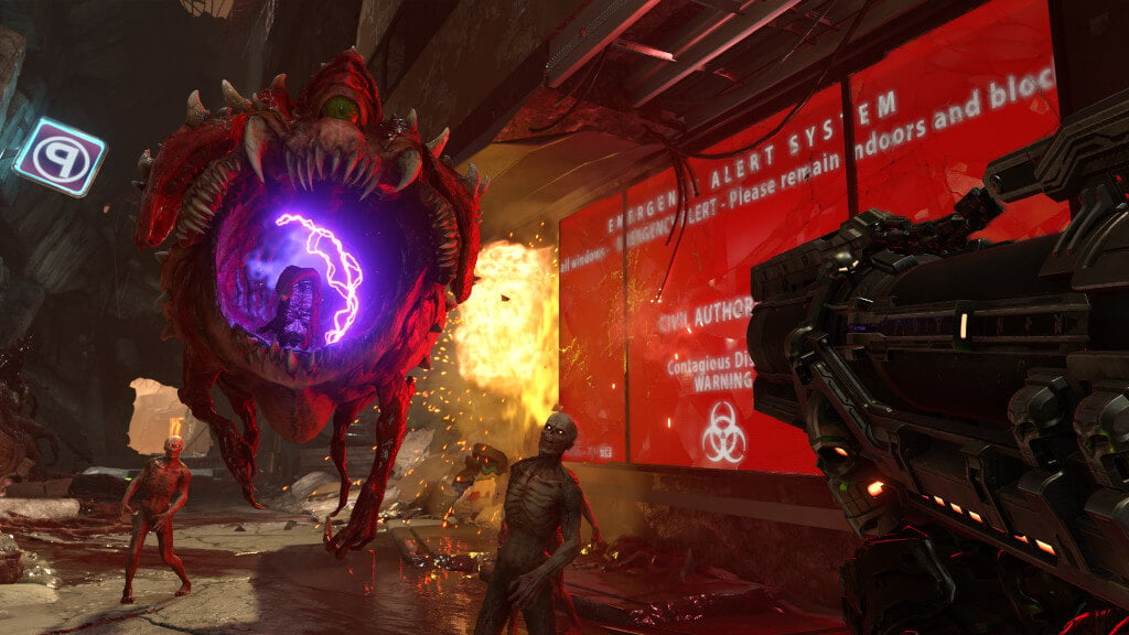 The 2020 game Doom Eternal, which 7% of the gamers Jagex surveyed may have played naked