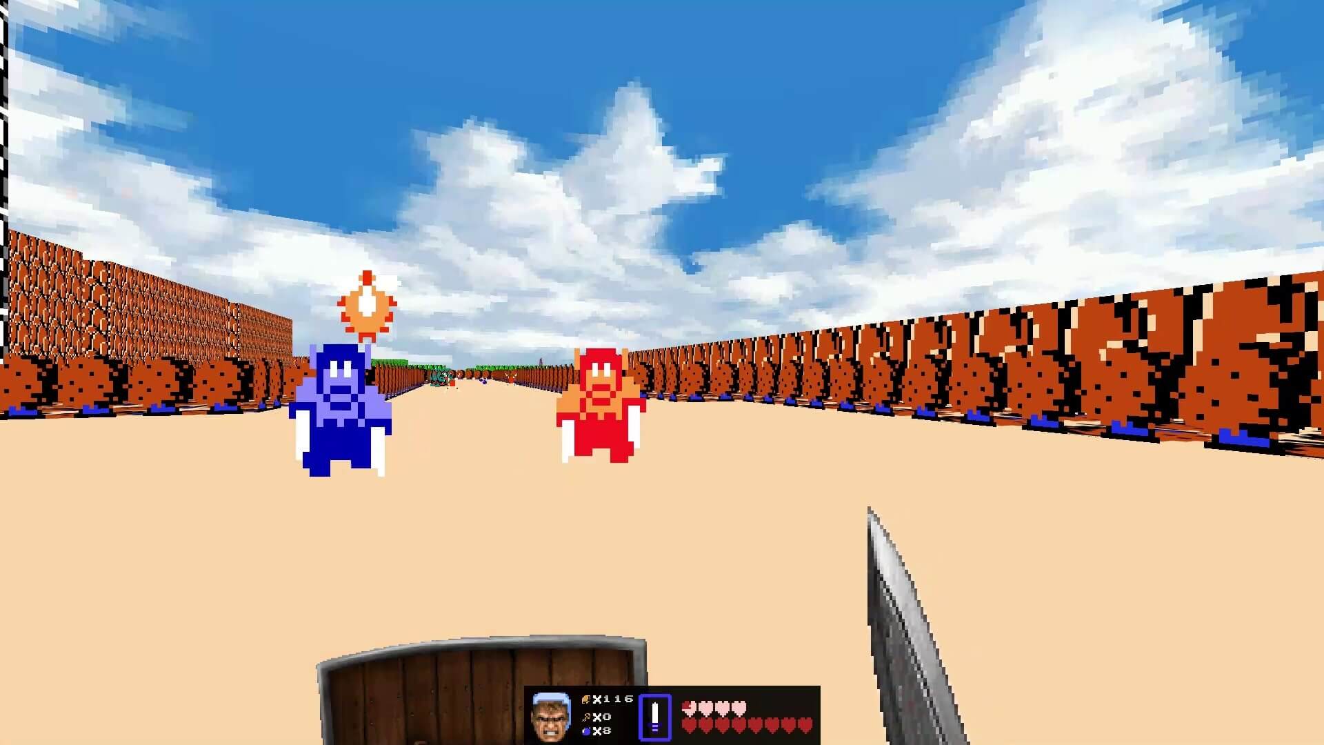 A gameplay screenshot from the Doom II mod Legend of Doom.