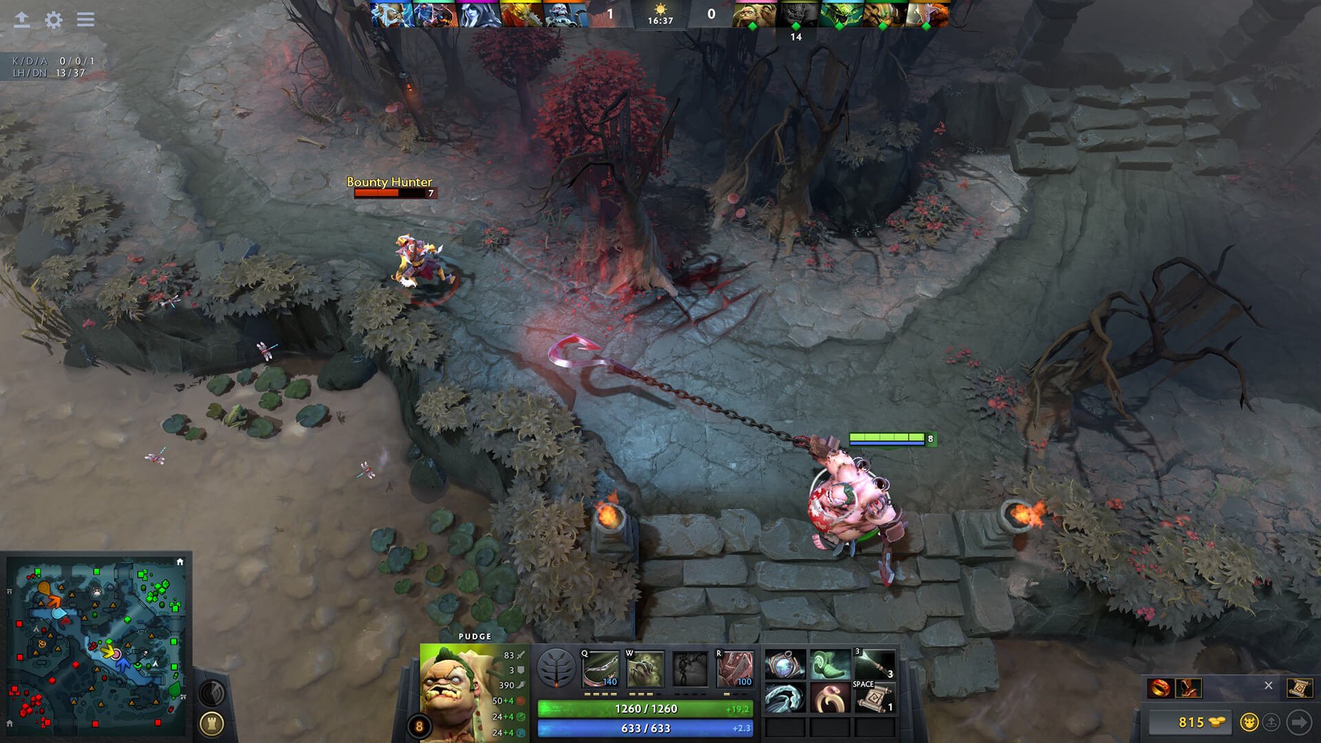 A gameplay shot of Dota 2, which is an esports game played in China (although not its most popular)