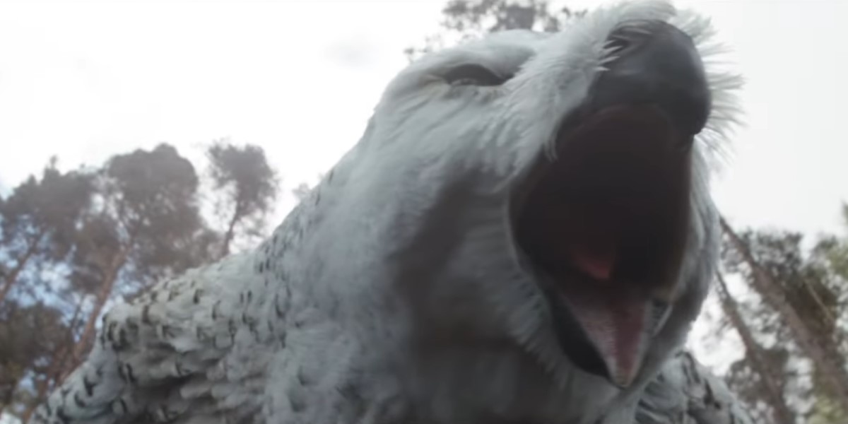 An owlbear roaring furiously
