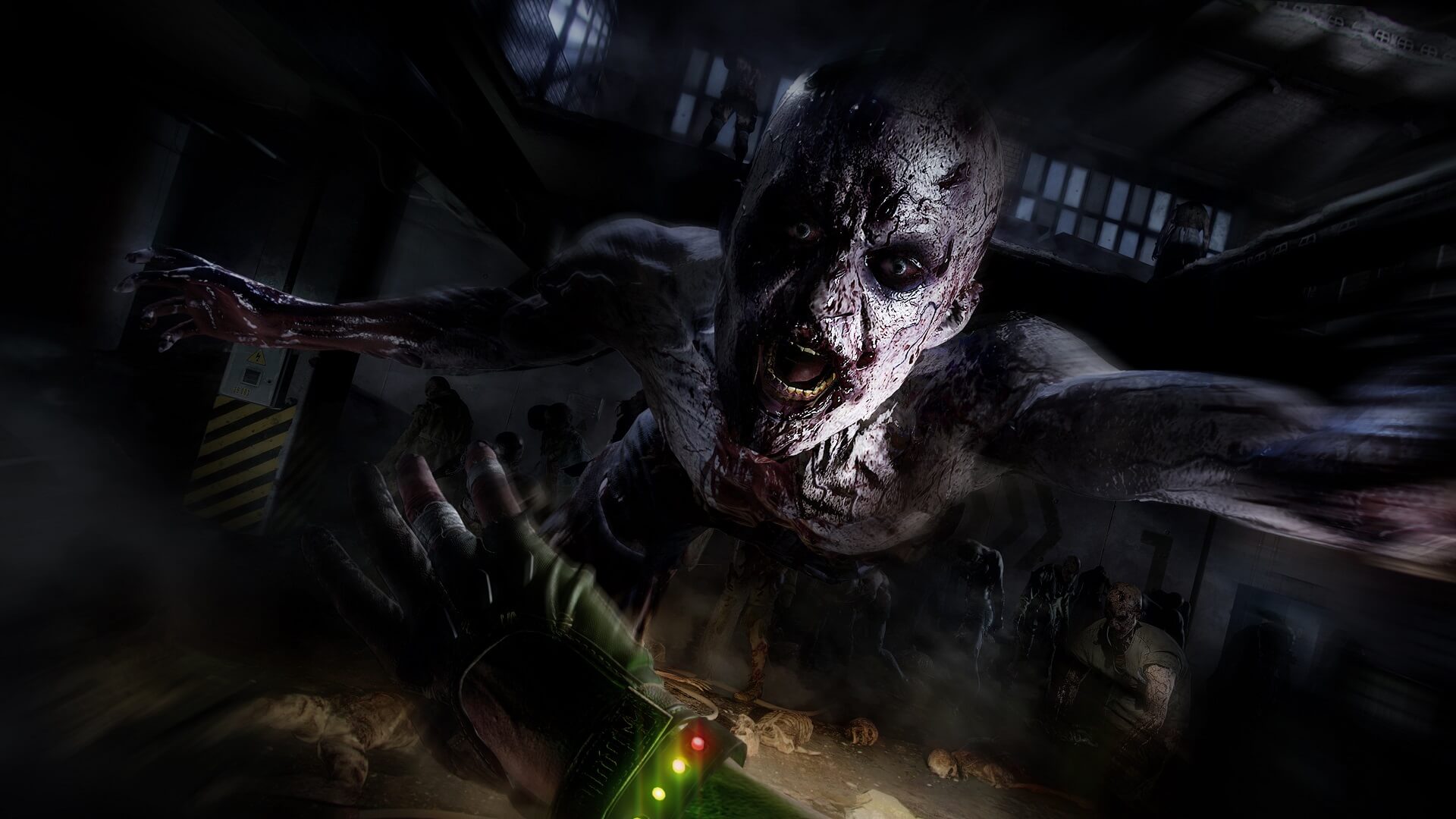 A zombie lunging at the player in Dying Light 2