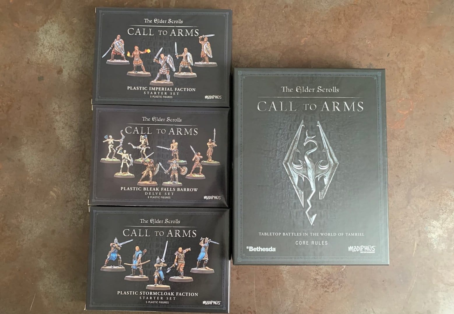The boxes included in the first wave of The Elder Scrolls: Call To Arms