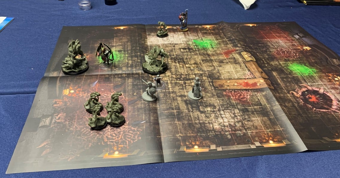 A map of miniatures featured in Epic Encounters: Hive of the Ghoul-kin